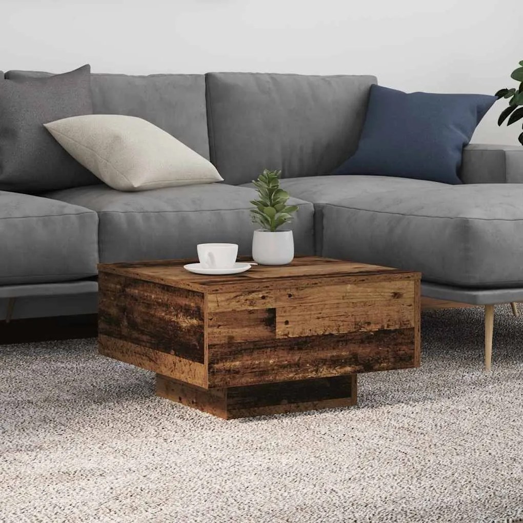 vidaXL Τραπεζάκι Σαλονιού Παλαιό ξύλο 55 x 55 x 31 εκ