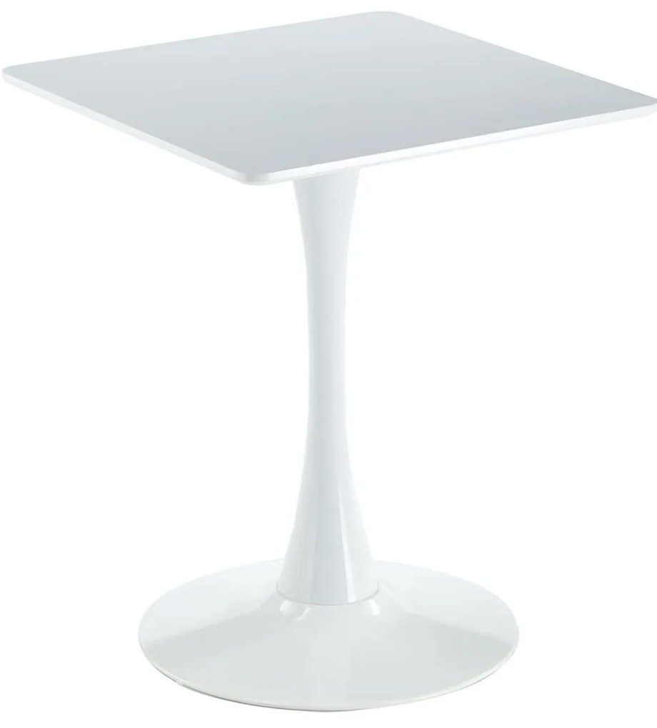 BREAK Τραπέζι MDF Μαύρο, Βάση Μέταλλο Βαφή Μαύρο 60x60cm H.75cm