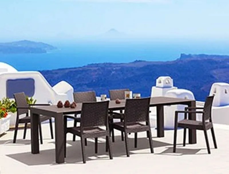 Πολυθρόνα πολυπροπυλένιου Ibiza Καφέ
