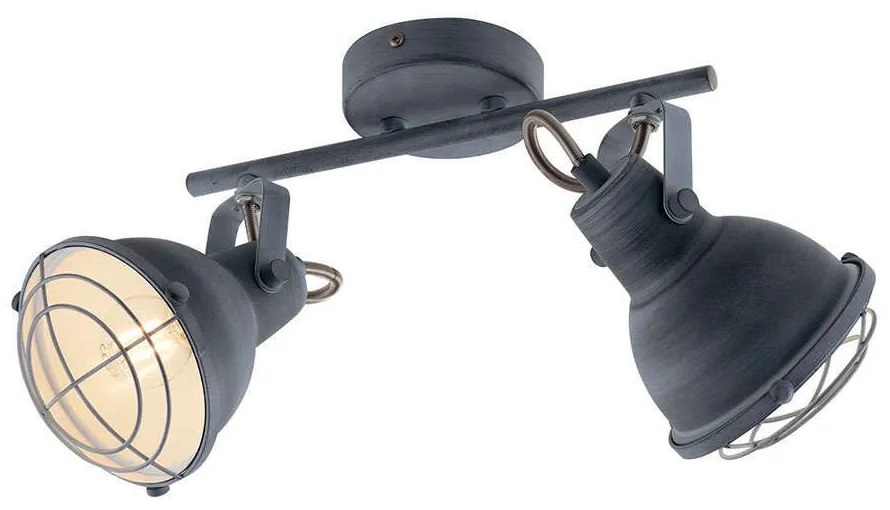 Φωτιστικό Οροφής - Σποτ I-Cuba-AP2 Grey Luce Ambiente Design Metal