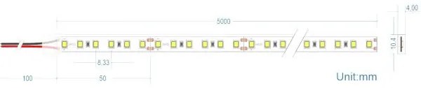 Ταινία LED 9,6W Λευκό 4000Κ Dimmable 5m ΙΡ67 Emphasis 770079 Cubalux 770079 Λευκό