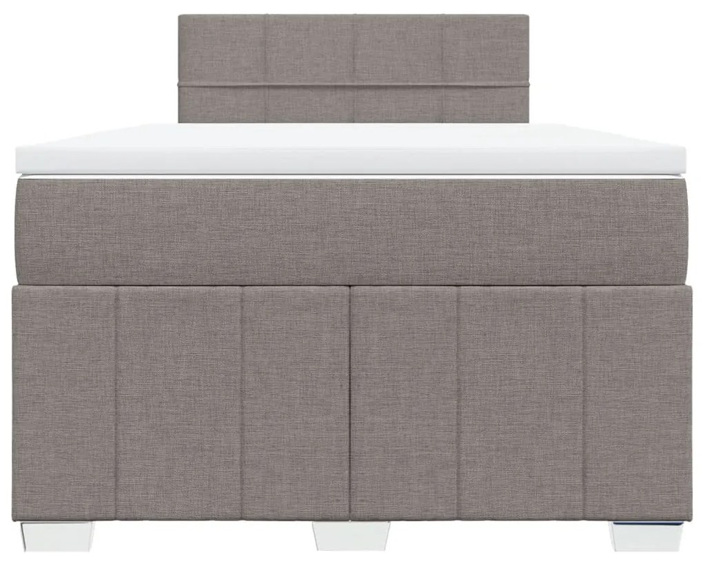 ΚΡΕΒΑΤΙ BOXSPRING ΜΕ ΣΤΡΩΜΑ TAUPE 120X200 ΕΚ. ΥΦΑΣΜΑΤΙΝΟ 3287039