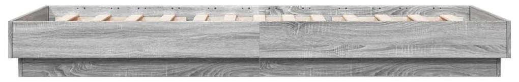 vidaXL Πλαίσιο Κρεβατιού Γκρι Sonoma 90x200 εκ. Επεξεργασμένο Ξύλο