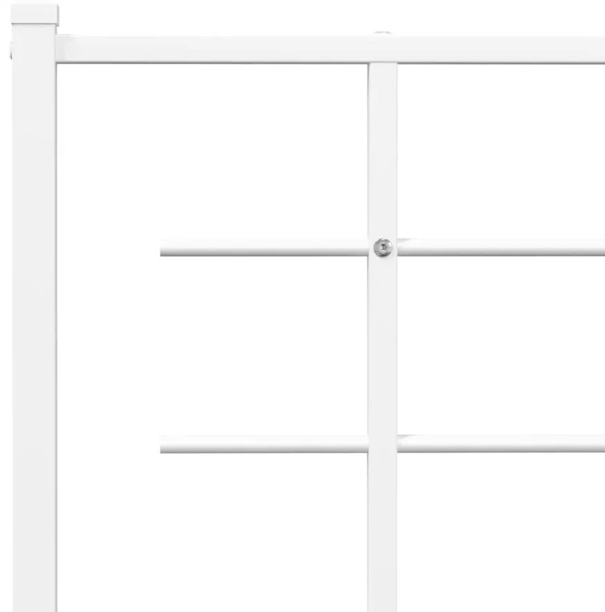 vidaXL Κεφαλάρι Λευκό 135 εκ. Μεταλλικό