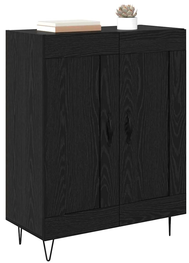 vidaXL Πλαϊνό γραφείο Μαύρη Οξυά 69,5 x 34 x 90 εκ.