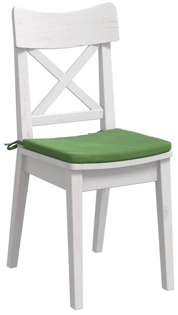 vidaXL Μαξιλάρια καθισμάτων 4 pcs Ανοιχτό Πράσινο 40 x 40 x 3 cm