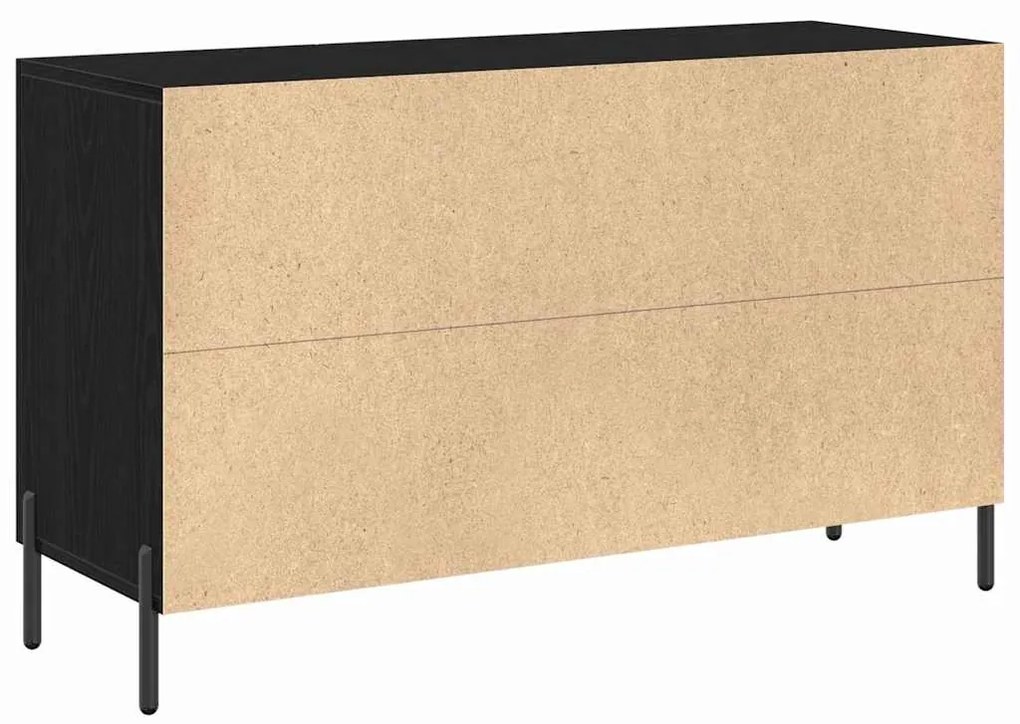 vidaXL Πλαϊνό γραφείο Μαύρη Οξυά 100 x 36 x 60 εκ. Επεξεργασμένο ξύλο