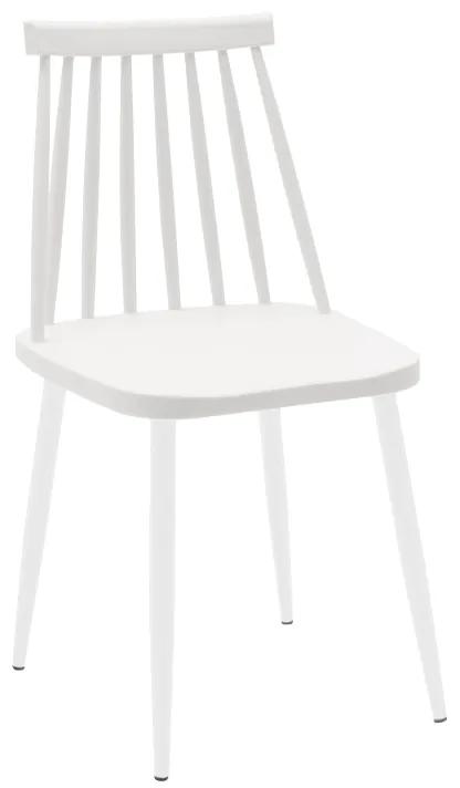 Καρέκλα Aurora pakoworld pp λευκό-πόδι λευκό 42x46x79εκ Model: 273-000004