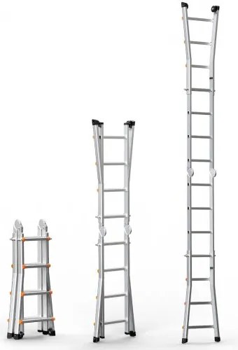 VEVOR Telescoping Ladder A Frame 15 FT Extension Multi-Function for Homework