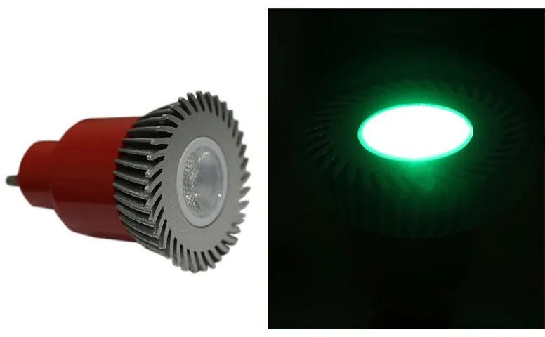 Adeleq Led Λάμπα Ισχύος Gu10 3W 230V 1 Led 30° Πράσινη 13-100335
