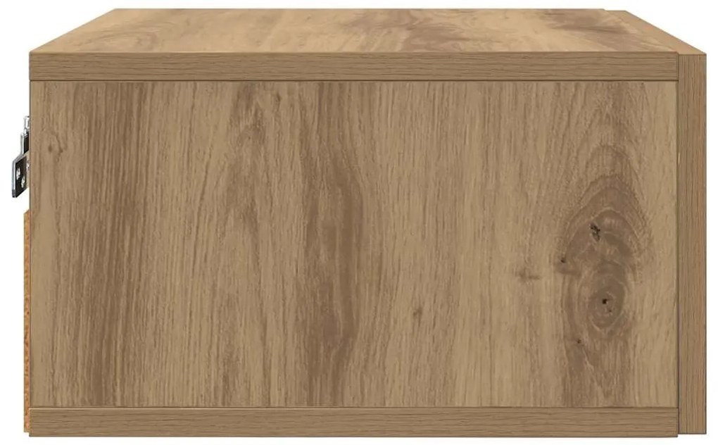 vidaXL Κομοδίνο artisan δρυς 35 x 35 x 20 εκ Επεξεργασμένο ξύλο