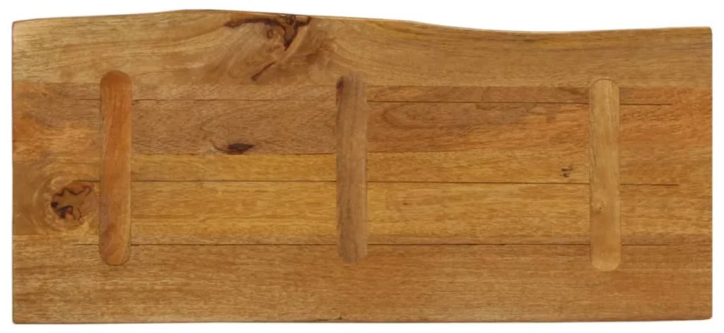 vidaXL Επιφάνεια Τραπεζιού 100x40x3,8 εκ. Live Edge Μασίφ Ξύλο Μάνγκο