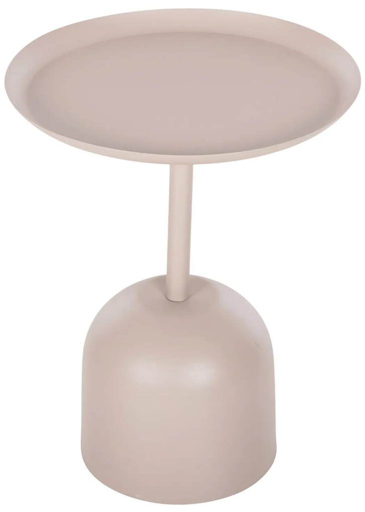 ΤΡΑΠΕΖΙ ΒΟΗΘΗΤΙΚΟ ΣΤΡΟΓΓΥΛΟ DELBEL HM4265.10 ΜΕΤΑΛΛΟ ΣΕ ΕΚΡΟΥ Φ45,5x58,5 εκ.