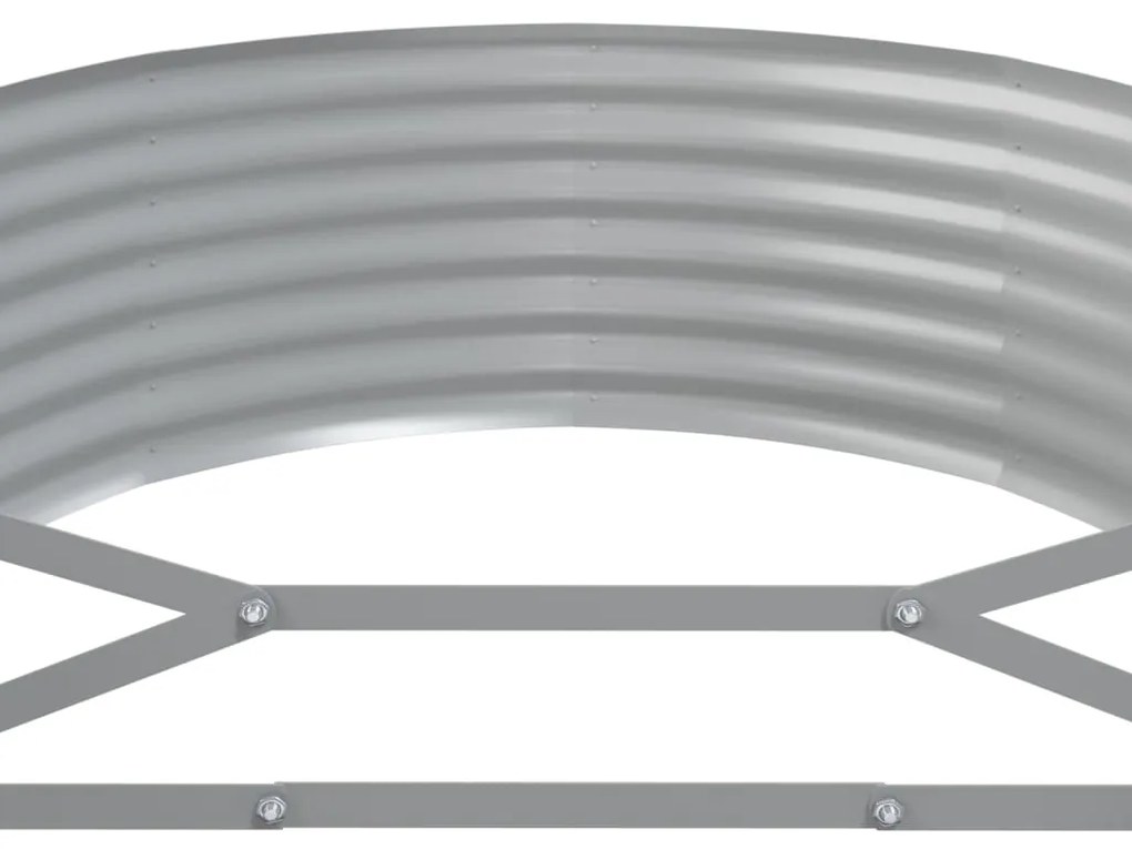 vidaXL Ζαρντινιέρα Πράσινο 175x100x36εκ. Γαλβανισμένος χάλυβας