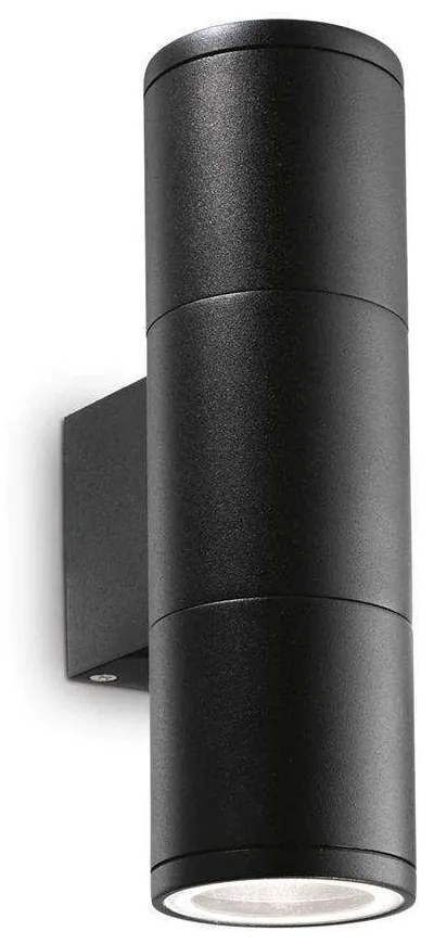 Φωτιστικό Τοίχου-Απλίκα Gun 100395 6,5x21x11cm 2xGU10 35W IP44 Black Ideal Lux