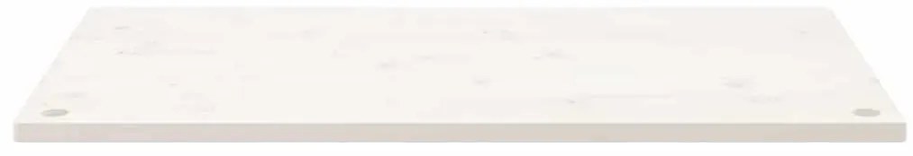vidaXL Επιφάνεια Γραφείου Λευκή 110x55x2,5 εκ. από Μασίφ Ξύλο Πεύκου