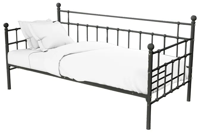 Intrahome Κρεβάτι-Καναπές Havelock Intrahome μαύρο μεταλλικό 90x190 | SKU: INTRAPA-396111120