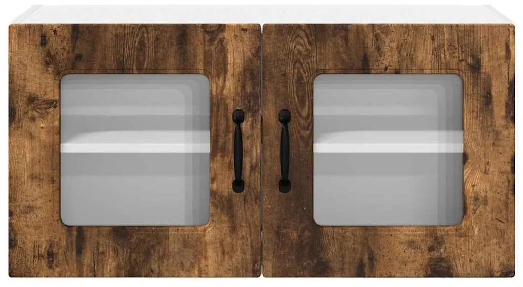 vidaXL Κρεμαστό ντουλάπι κουζίνας Καπνιστό Δρύς 80 x 31 x 40 εκ