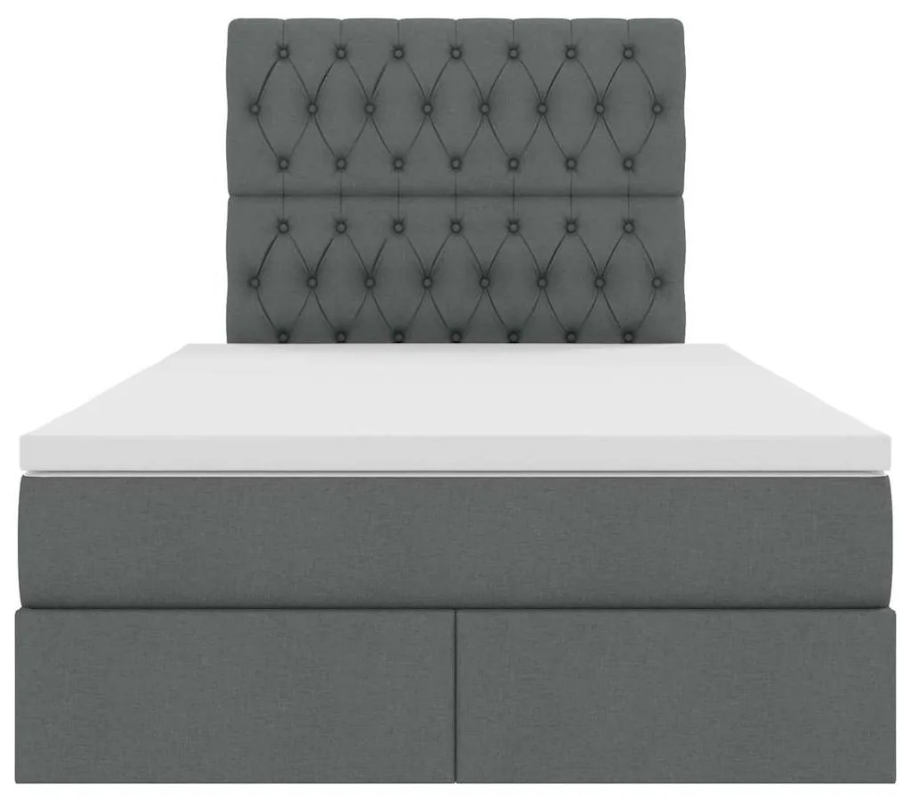 vidaXL Κρεβάτι με αποθηκευτικό χώρο και στρώμα με στρώμα 120 x 200 cm