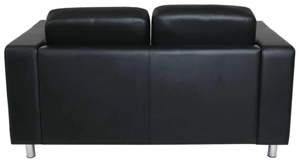 Καναπές 2 Θέσεων Alamo PU Μαύρο 145x85x82cm