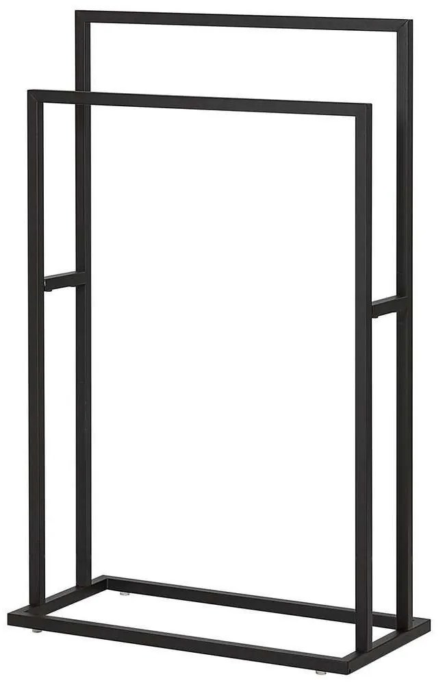 Κρεμάστρα Πετσετών Επιδαπέδια Carre 48x24x78,5cm Black Sealskin Μέταλλο