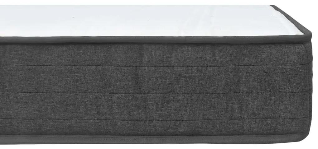Κρεβάτι Boxspring Σκούρο Γκρι 180 x 200 εκ. Υφασμάτινο - Γκρι