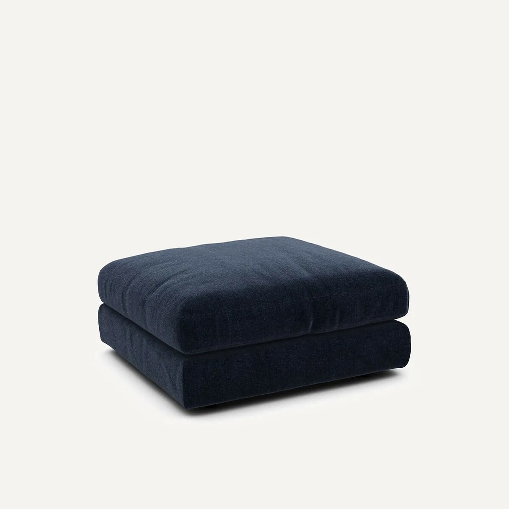 Σκαμπό ποδιών από βελούδινο chenille ύφασμα, Skander