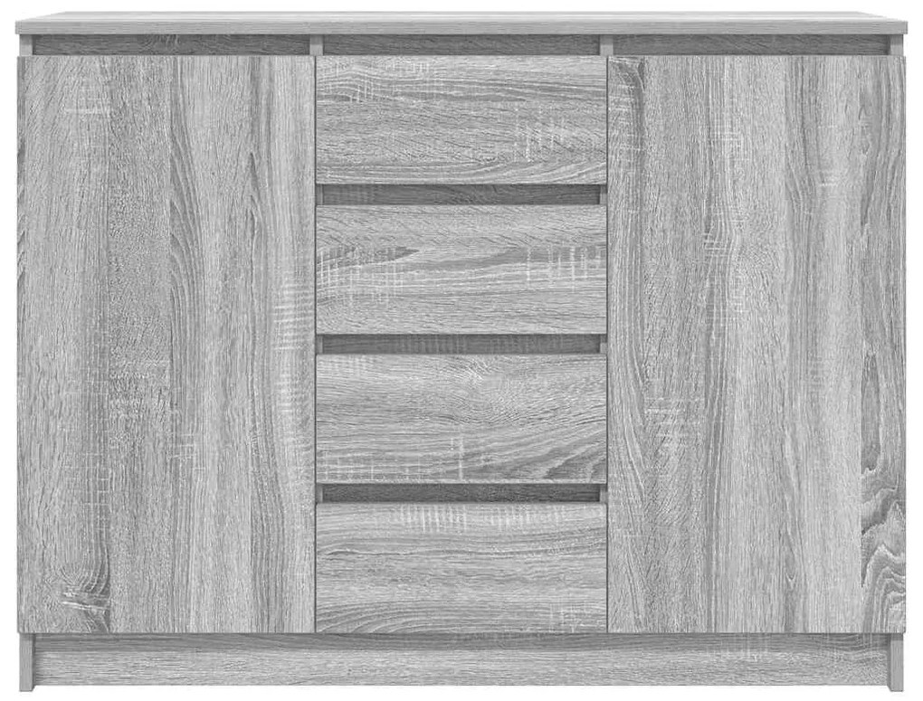 Συρταριέρα με Συρτάρια Γκρι Sonoma 100,5x35x76 εκ. Επεξ. Ξύλο - Γκρι