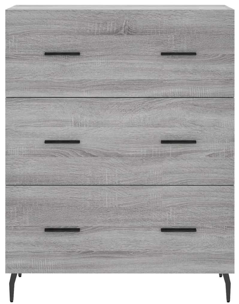 vidaXL Ντουλάπι Γκρι Sonoma 69,5 x 34 x 90 εκ. από Επεξεργασμένο Ξύλο