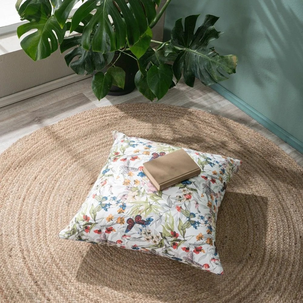 Μαξιλαροθήκη Διακοσμητική Δαπέδου Leza Multi Teoran 65Χ65 Cotton-Polyester