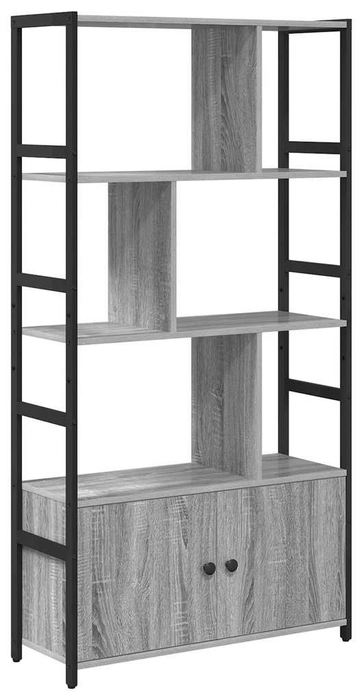 vidaXL Ράφι Βιβλίων Γκρι sonoma 80 x 30 x 155.5 εκ Επεξεργασμένο ξύλο