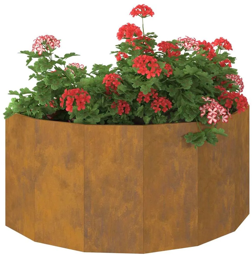 vidaXL Γλάστρα Σκ rusty 120 x 60 x 50 εκ. Ατσάλι Σκληρυθέν στον Αέρα