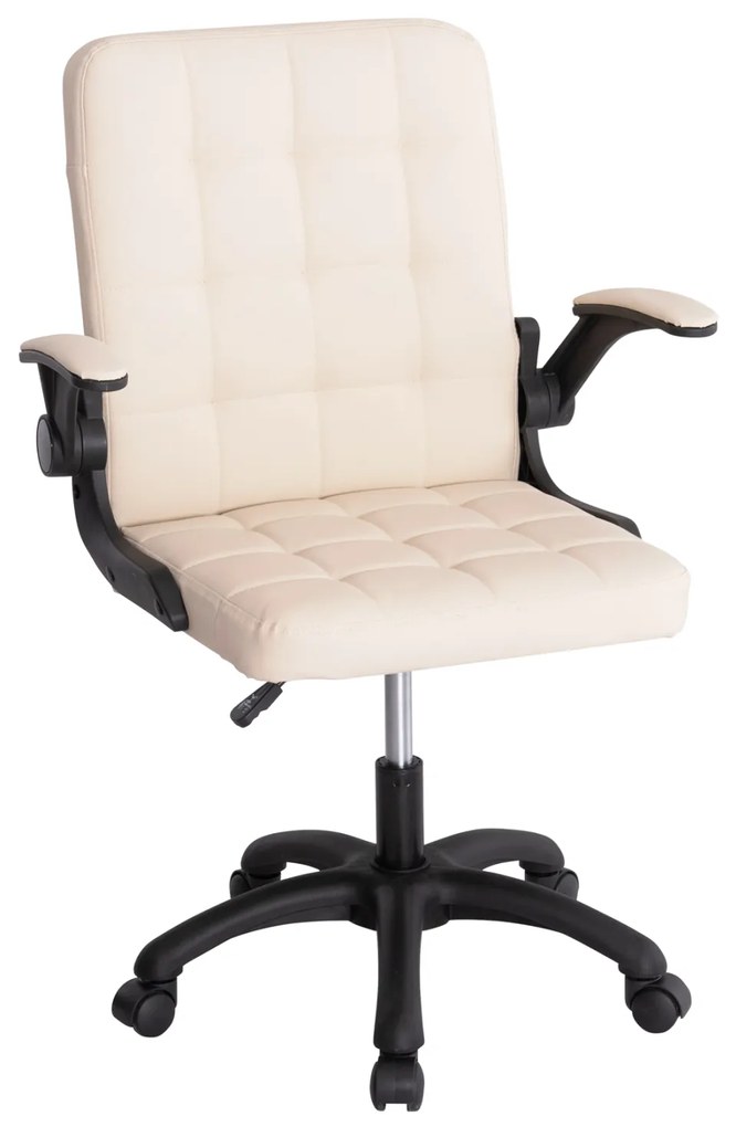 ΚΑΡΕΚΛΑ ΓΡΑΦΕΙΟΥ PORTIMA HM1197.04 ΜΠΕΖ PVC-ΜΑΥΡΟΣ NYLON ΣΚΕΛΕΤΟΣ &amp; ΒΑΣΗ 66.5x57x97Υεκ