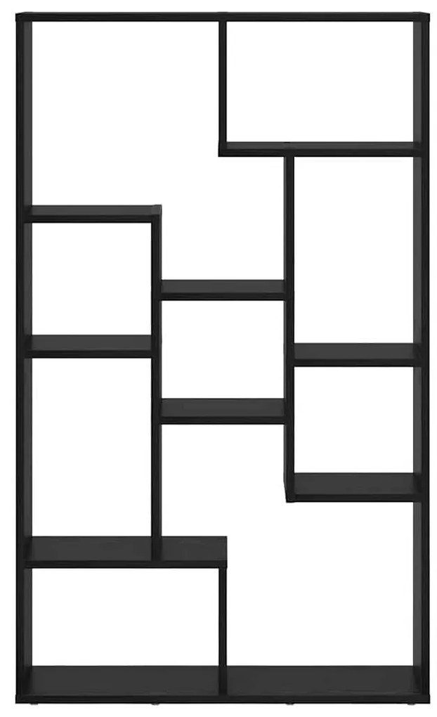 vidaXL Βιβλιοθήκη Μαύρη Οξυά 70 x 20 x 102.5 εκ Επεξεργασμένο ξύλο