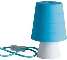 Φωτιστικό Επιτραπέζιο Σιλικόνη  Μπλε  Καπέλο / Βάση Λευκή Faneurope DrumLBLU 8031440356763