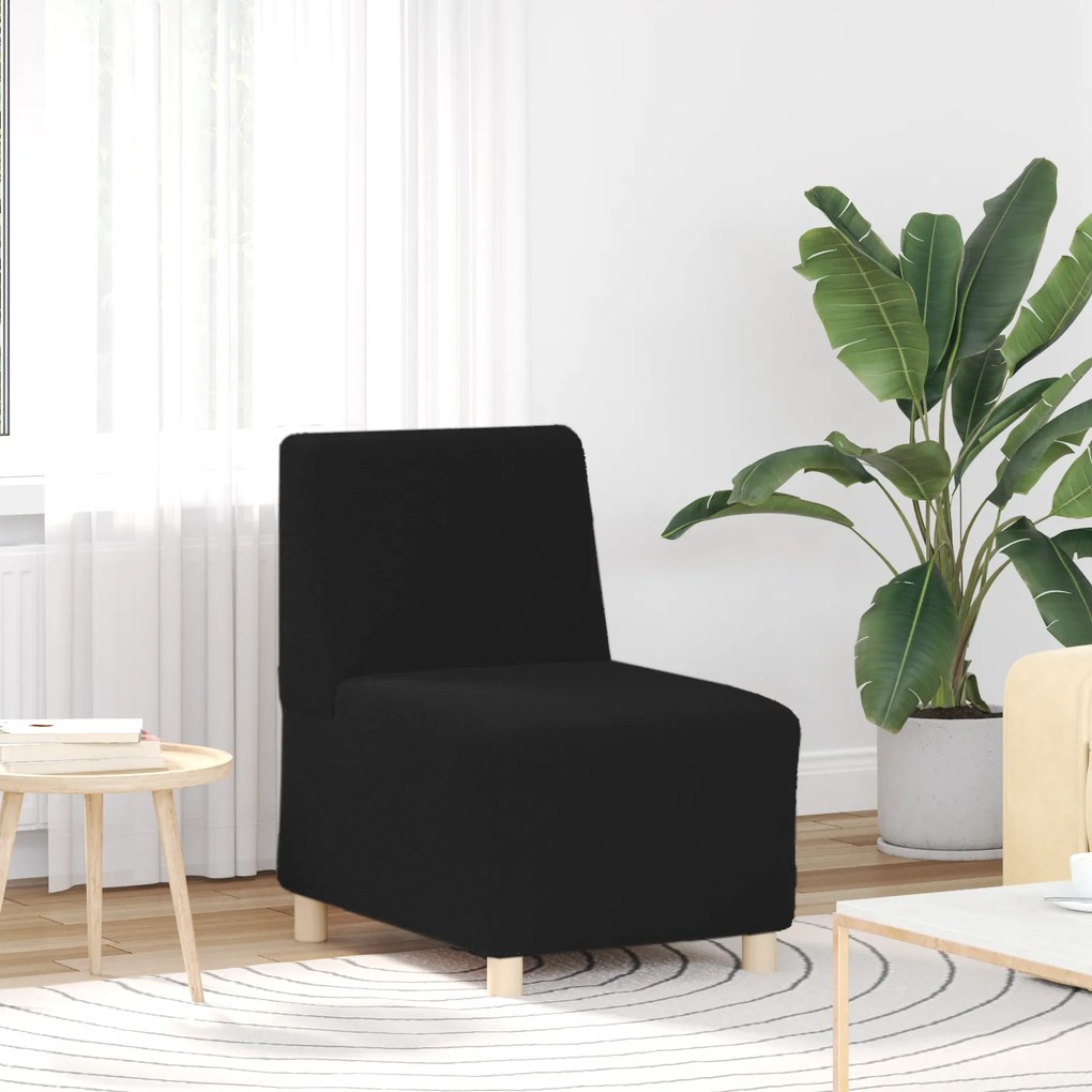 vidaXL Καθίσμα Σαλονιού 2 pcs Μαύρο 55 x 74 x 82 εκ. Βελούδο