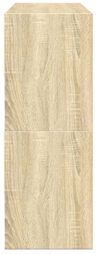 Ράφια παπουτσιών 2 τμχ στοιβαζόμενα Sonoma Oak 89,5x30x40 cm - Καφέ