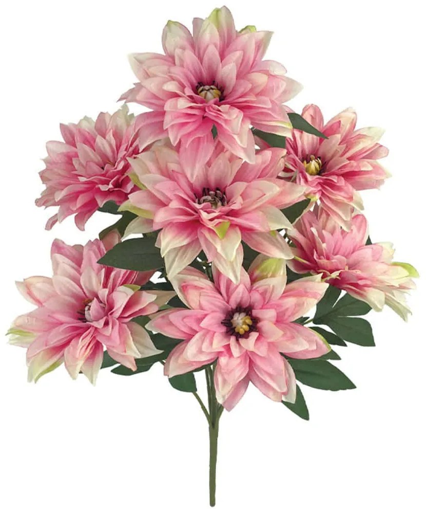 Τεχνητό Μπουκέτο Χρυσάνθεμα 00-00033-5 71cm Pink-Ecru Marhome Συνθετικό Υλικό