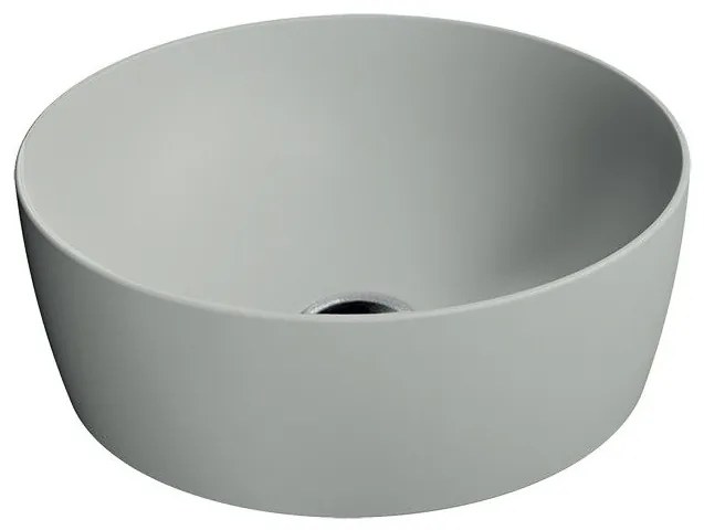 GSI Sand Cerene 9039-450 Πορσελάνινος Νιπτήρας Μπάνιου Επιτραπέζιος Διπλής Επισμάλτωσης Dualglaze ø40 cm