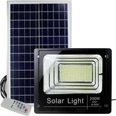 Ηλιακός Προβολέας Ισχύος 200W με Τηλεχειριστήριο σε Μαύρο χρώμα FB-8200