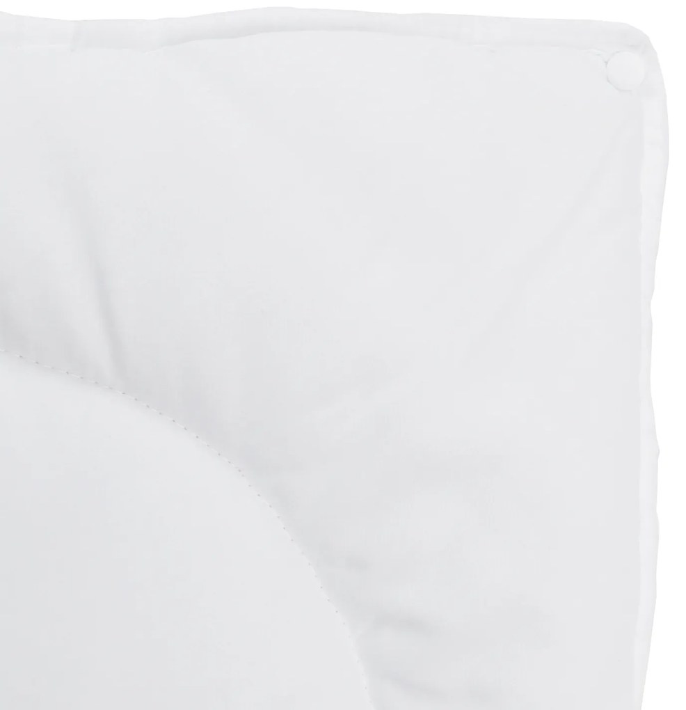 vidaXL Πάπλωμα με μαξιλάρι 2 pcs Λευκό 155 x 200 εκ. Μικροΐνες