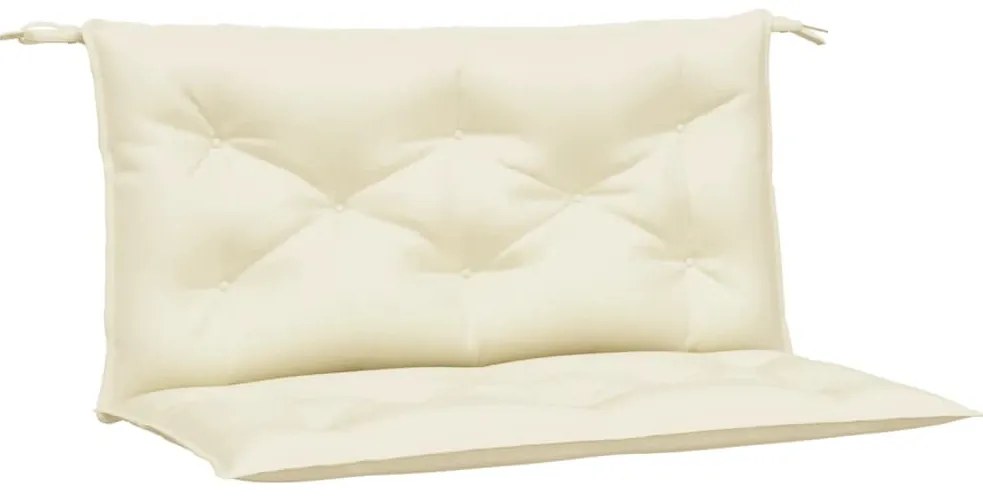 vidaXL Μαξιλάρια Πάγκου Κήπου 2 τεμ. Κρεμ 100x50x7 εκ. Ύφασμα Oxford