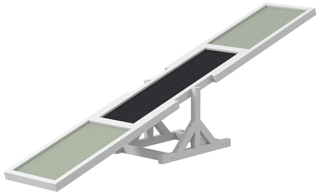 PawHut Ράμπα ισορροπίας για σκύλους για εκπαίδευση Agility, αντιολισθητική, αντοχή έως 50 kg, 180 x 30 x 30 cm