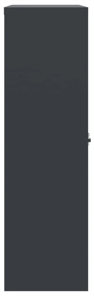 vidaXL Αρχειοθήκη Ανθρακί 90 x 40 x 140 εκ. Ατσάλινη