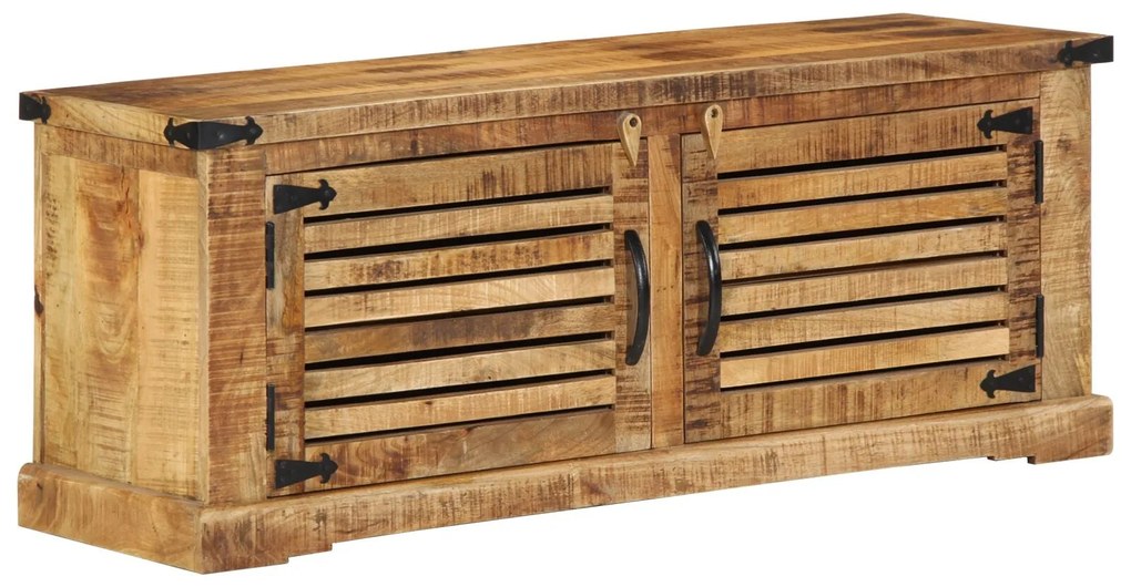 vidaXL πάγκος παπουτσιών 110x38x45 εκ. από μασίφ ξύλο μάνγκο