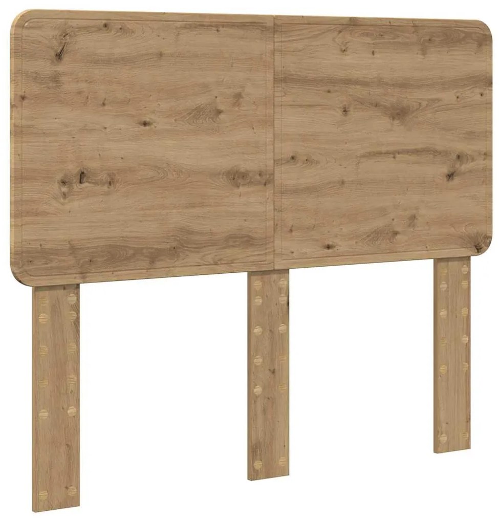 vidaXL Κεφαλάρι με κεφαλάρι Artisan Oak 135 cm Επεξεργασμένο ξύλο