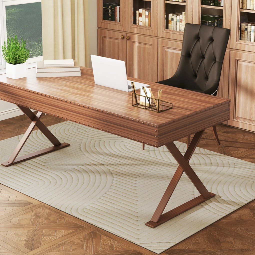 HOMCOM Χειροποίητο Χαλί, Ύψος 15 mm, Ευέλικτο, Αντιολισθητικό, Κρεμ Λευκό