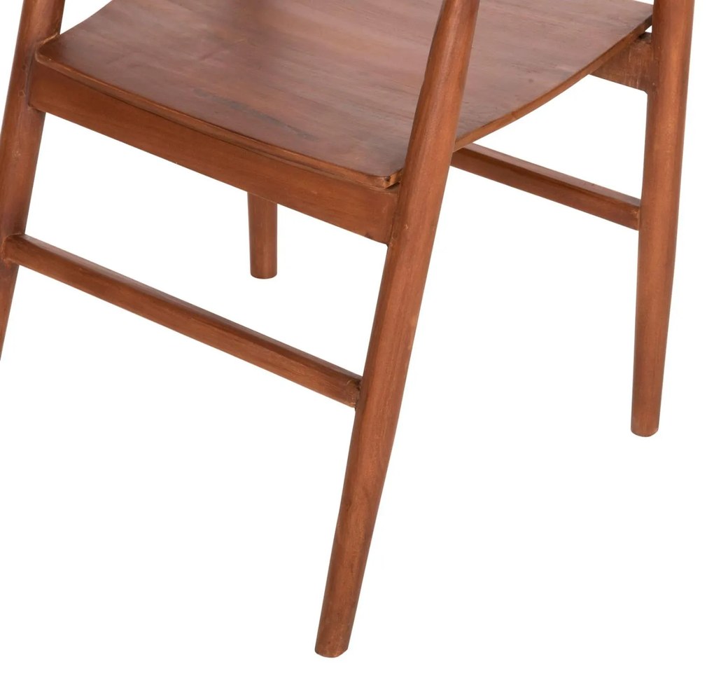 Πολυθρόνα Τραπεζαρίας NIONI Ξύλο Teak Καρυδί 57x53x77Yεκ. 57x53x77 εκ.