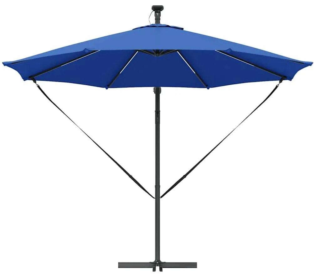 vidaXL Ομπρέλα Cantilever Banana Αζούρ μπλε 294 x 294 x 248 cm