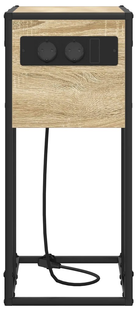 vidaXL Κομοδίνο Sonoma Δρυς 41.5 x 26 x 60.5 εκ Επεξεργασμένο ξύλο
